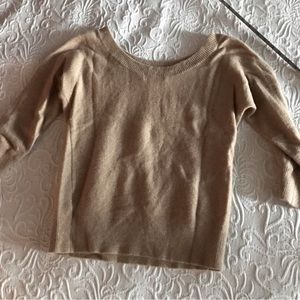 Banana Republic Angora Wool Blend 3/4 Sleeve Sweater, sz M